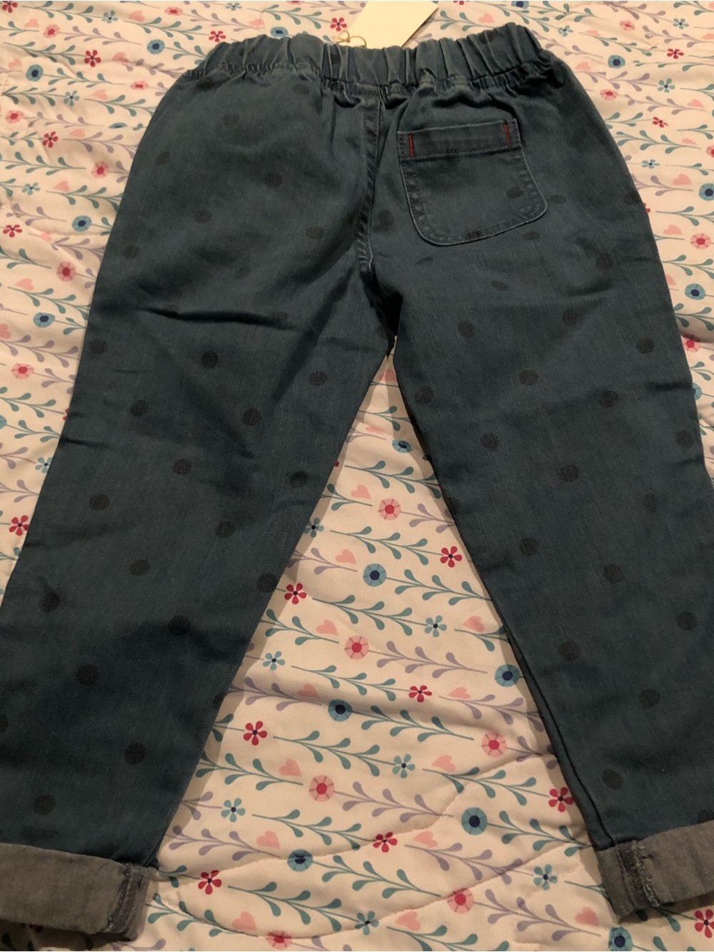 Mini Boden polkadot jeans nwt, size 3Y - Picture 4 of 4